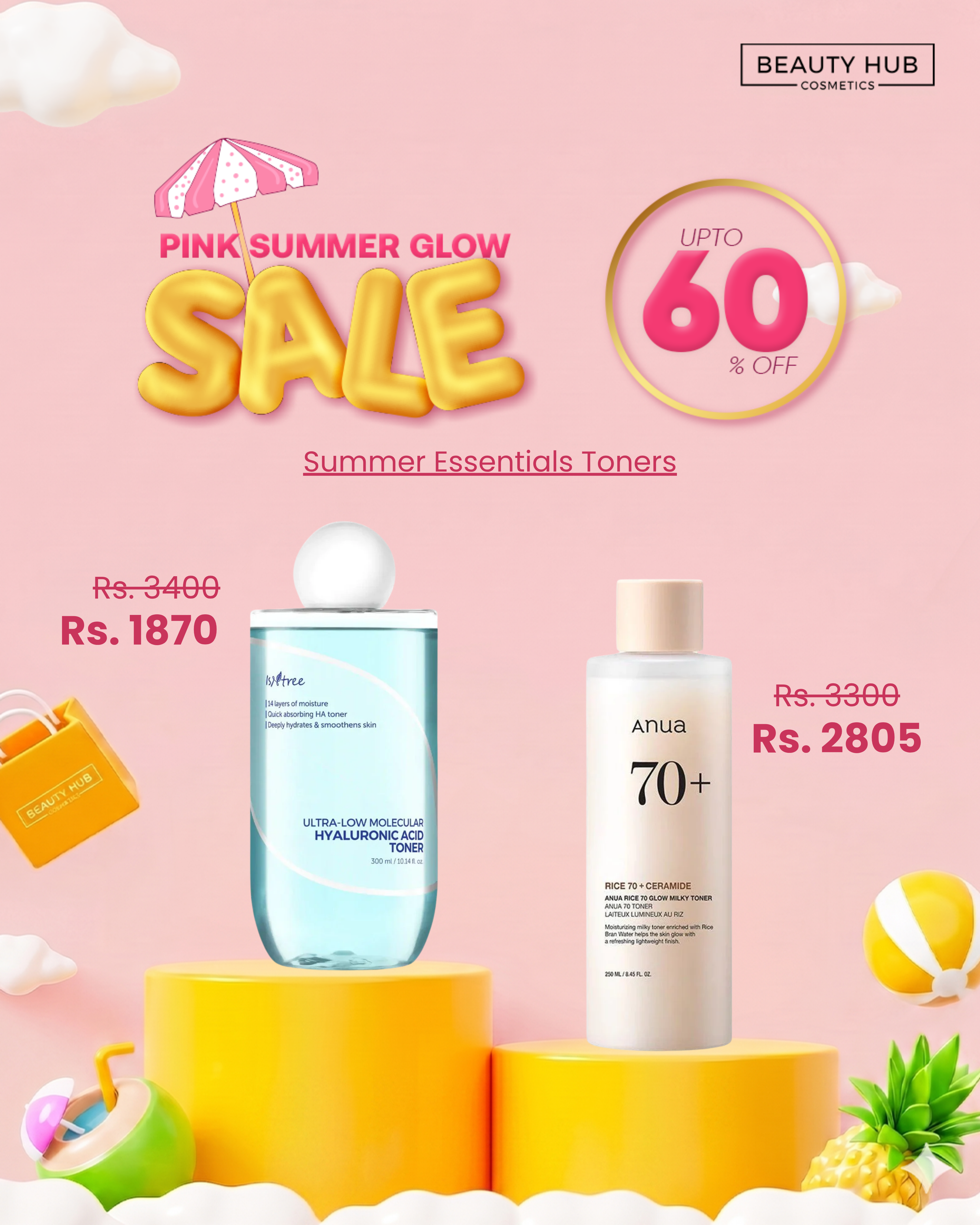 Pink glow summer sale